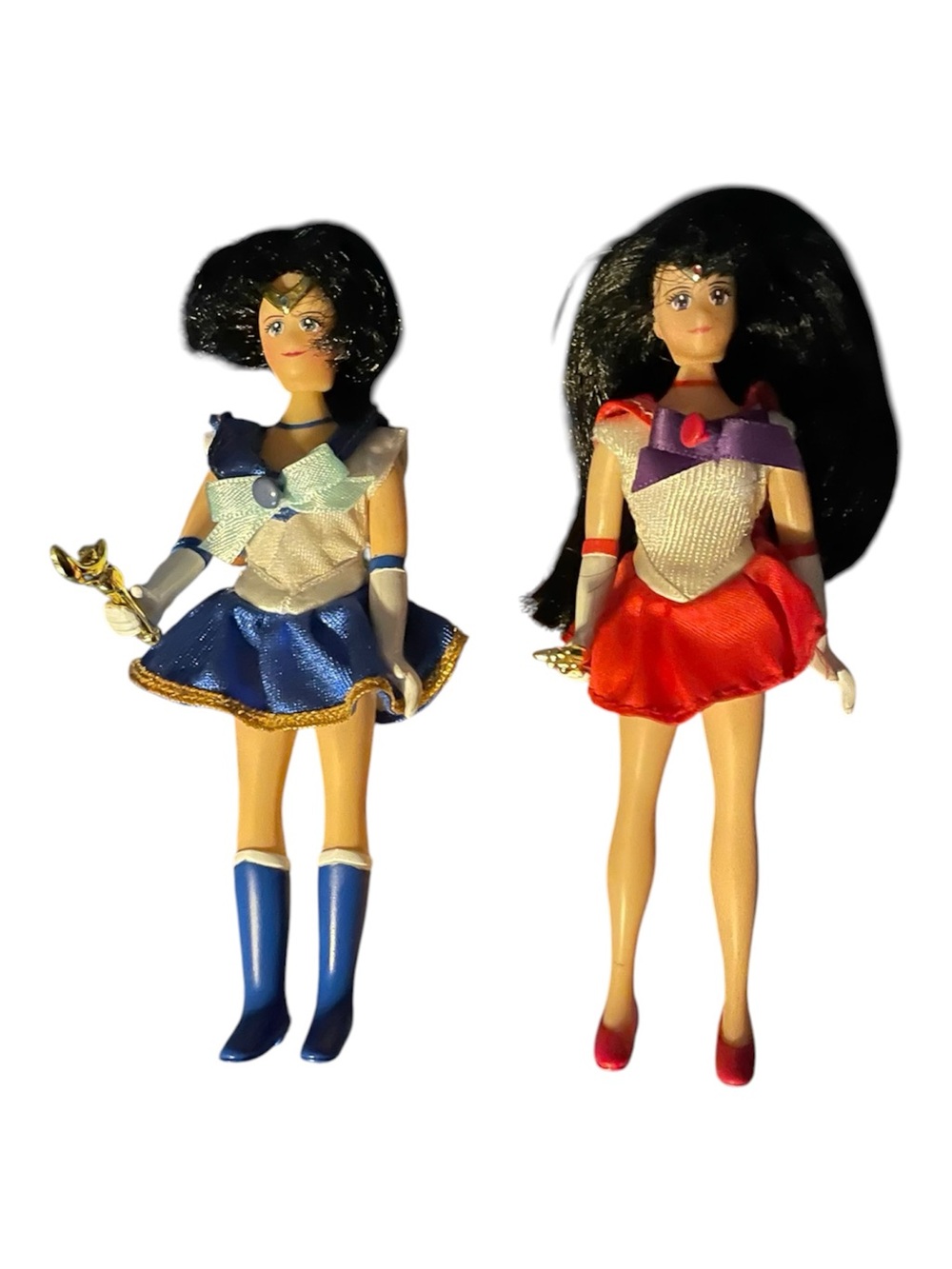 Sailor Mercury & Sailor Mars 6 inch doll lot